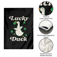 Lucky Duck Garden Flag St Patricks Day Shamrock Irish