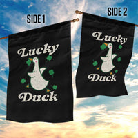 Lucky Duck Garden Flag St Patricks Day Shamrock Irish