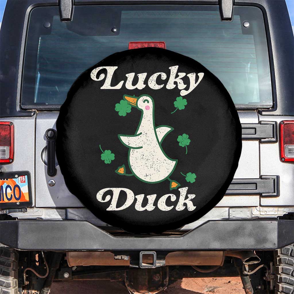 Lucky Duck Spare Tire Cover St Patricks Day Shamrock Irish