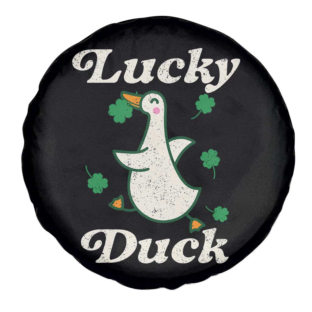 Lucky Duck Spare Tire Cover St Patricks Day Shamrock Irish