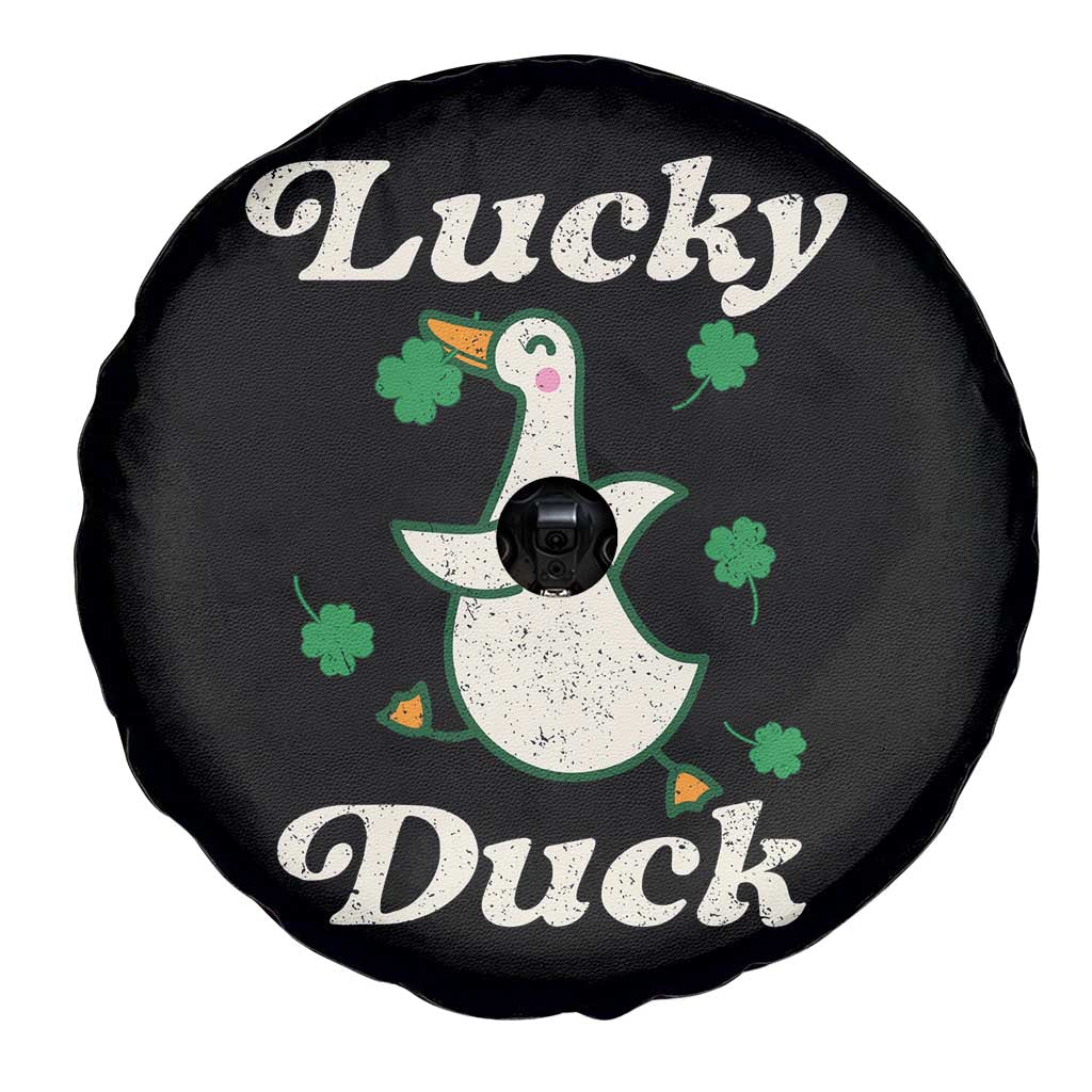 Lucky Duck Spare Tire Cover St Patricks Day Shamrock Irish