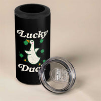 Lucky Duck 4 in 1 Can Cooler Tumbler St Patricks Day Shamrock Irish