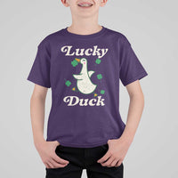 Lucky Duck T Shirt For Kid St Patricks Day Shamrock Irish