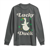 Lucky Duck Long Sleeve Shirt St Patricks Day Shamrock Irish