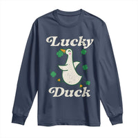 Lucky Duck Long Sleeve Shirt St Patricks Day Shamrock Irish