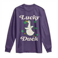 Lucky Duck Long Sleeve Shirt St Patricks Day Shamrock Irish