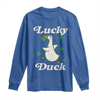Lucky Duck Long Sleeve Shirt St Patricks Day Shamrock Irish