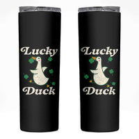 Lucky Duck Skinny Tumbler St Patricks Day Shamrock Irish