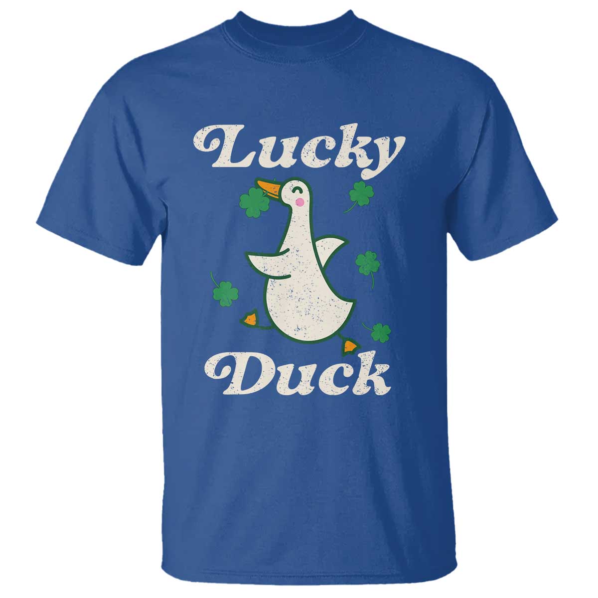 Lucky Duck T Shirt St Patricks Day Shamrock Irish