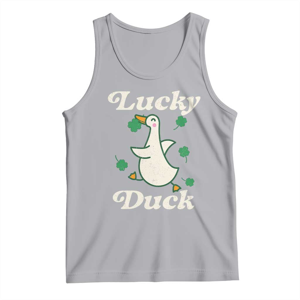 Lucky Duck Tank Top St Patricks Day Shamrock Irish