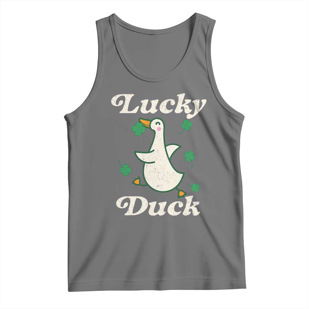 Lucky Duck Tank Top St Patricks Day Shamrock Irish
