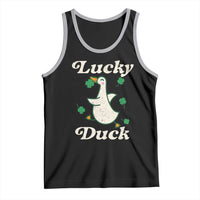 Lucky Duck Tank Top St Patricks Day Shamrock Irish