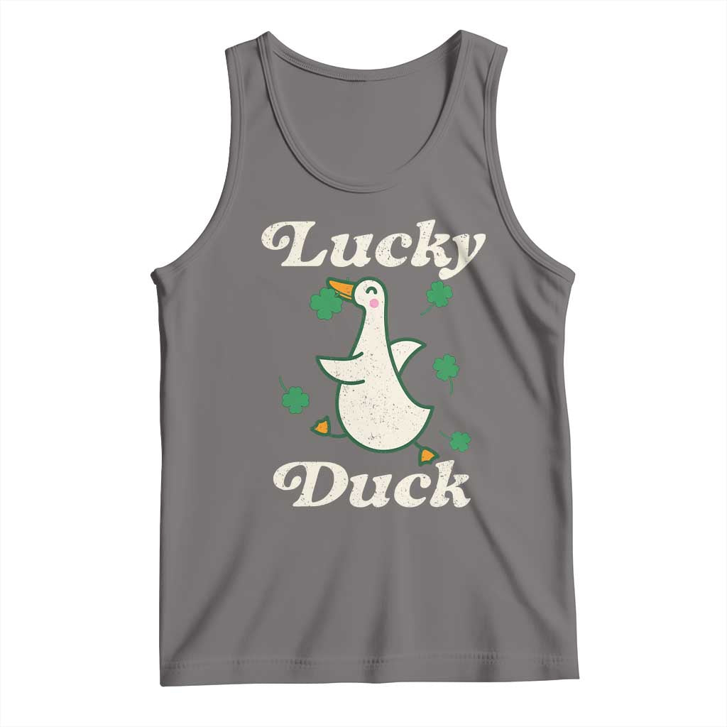 Lucky Duck Tank Top St Patricks Day Shamrock Irish