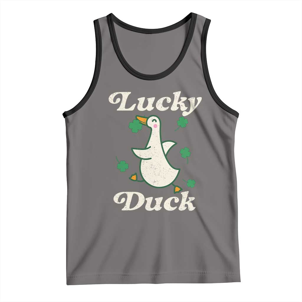Lucky Duck Tank Top St Patricks Day Shamrock Irish