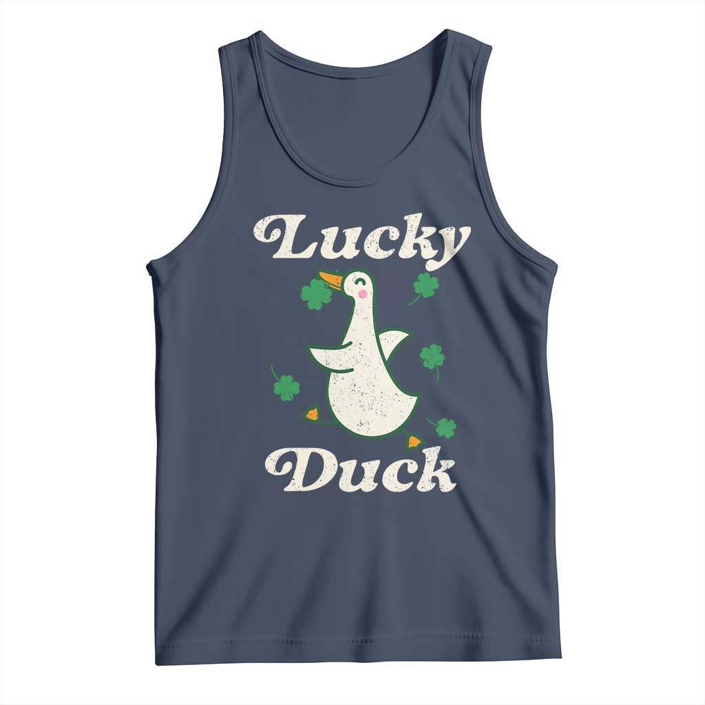 Lucky Duck Tank Top St Patricks Day Shamrock Irish