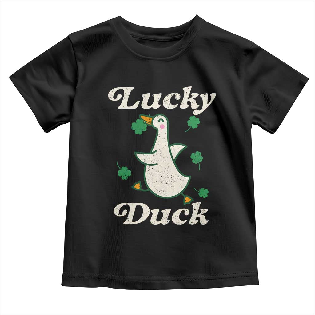 Lucky Duck Toddler T Shirt St Patricks Day Shamrock Irish