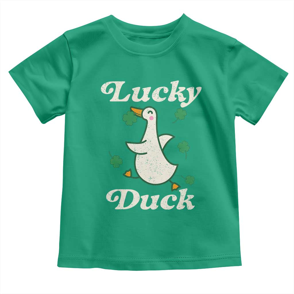 Lucky Duck Toddler T Shirt St Patricks Day Shamrock Irish