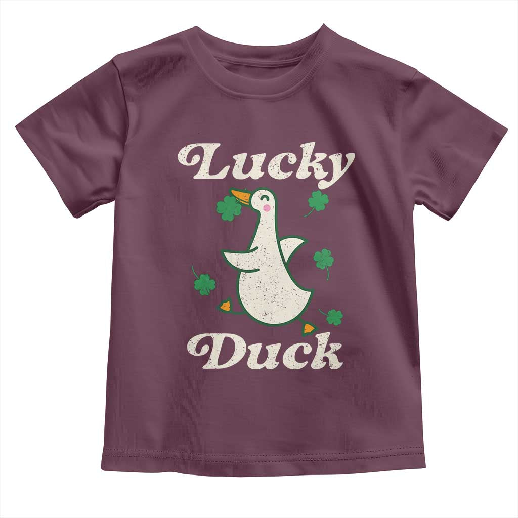 Lucky Duck Toddler T Shirt St Patricks Day Shamrock Irish