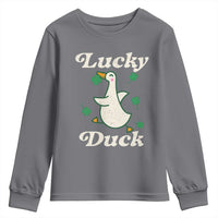 Lucky Duck Youth Sweatshirt St Patricks Day Shamrock Irish