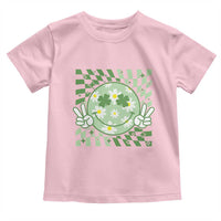 Retro Groovy Shamrock Smile Face St Patricks Day Toddler T Shirt