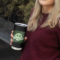 Retro Groovy Shamrock Smile Face St Patricks Day Tumbler Cup