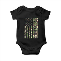 Wrestling American Flag Camo Wrestler Baby Onesie