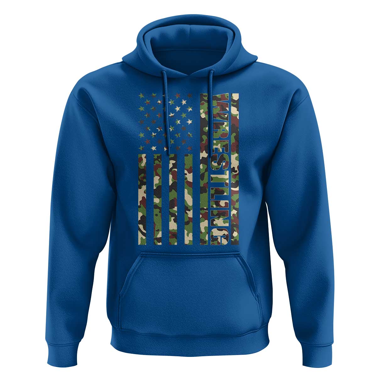 Wrestling American Flag Camo Wrestler Hoodie