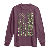 Wrestling American Flag Camo Wrestler Long Sleeve Shirt