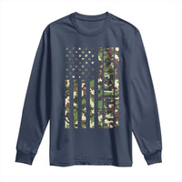 Wrestling American Flag Camo Wrestler Long Sleeve Shirt