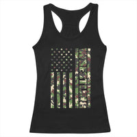 Wrestling American Flag Camo Wrestler Racerback Tank Top