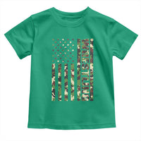 Wrestling American Flag Camo Wrestler Toddler T Shirt