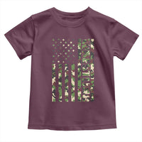 Wrestling American Flag Camo Wrestler Toddler T Shirt