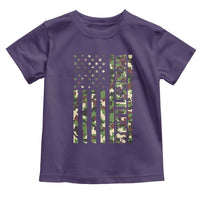 Wrestling American Flag Camo Wrestler Toddler T Shirt