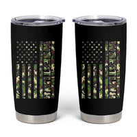 Wrestling American Flag Camo Wrestler Tumbler Cup