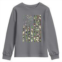 Wrestling American Flag Camo Wrestler Youth Sweatshirt