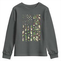 Wrestling American Flag Camo Wrestler Youth Sweatshirt