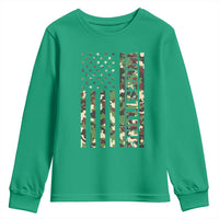 Wrestling American Flag Camo Wrestler Youth Sweatshirt