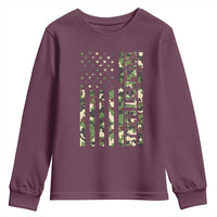 Wrestling American Flag Camo Wrestler Youth Sweatshirt