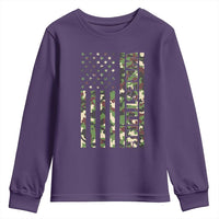Wrestling American Flag Camo Wrestler Youth Sweatshirt
