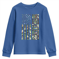 Wrestling American Flag Camo Wrestler Youth Sweatshirt