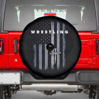 Christian Wrestling Spare Tire Cover Wrestler Faith Strength US USA Flag Christ Cross