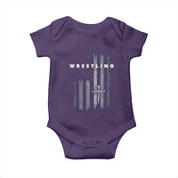 Christian Wrestling Baby Onesie Wrestler Faith Strength US USA Flag Christ Cross