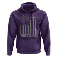 Faith Wrestling Hoodie Christian Wrestler American Flag Cross
