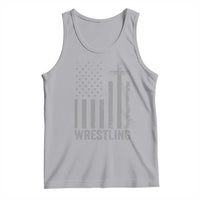 Faith Wrestling Tank Top Christian Wrestler American Flag Cross