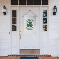 Funny Irish St Patricks Day Shamrock Garden Flag Lucky Charmer