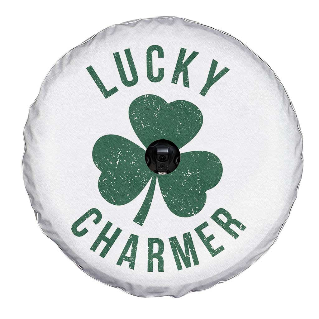 Funny Irish St Patricks Day Shamrock Spare Tire Cover Lucky Charmer