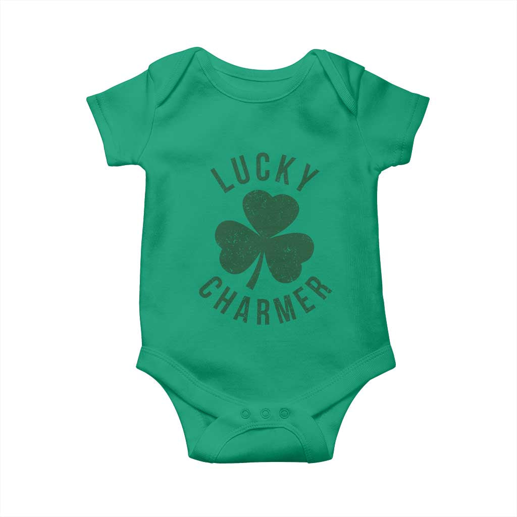 Funny Irish St Patricks Day Shamrock Baby Onesie Lucky Charmer