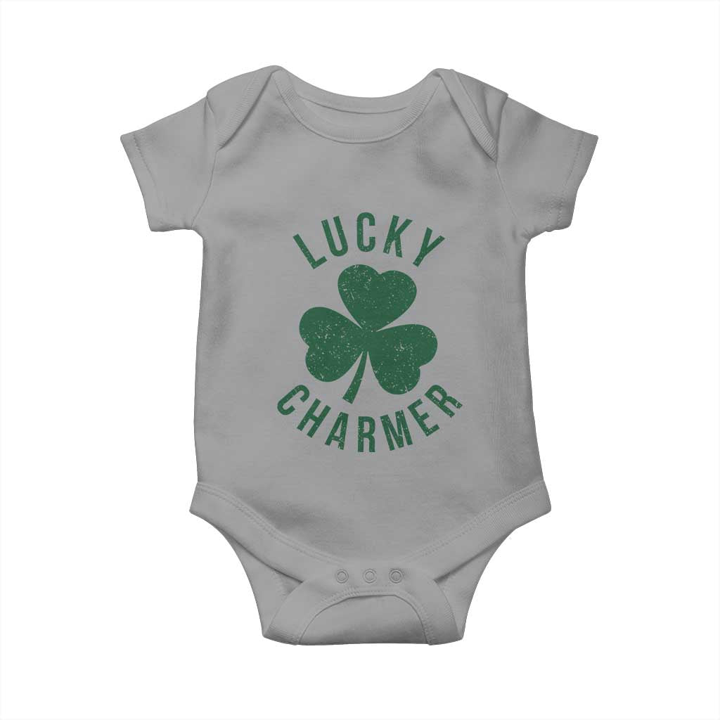 Funny Irish St Patricks Day Shamrock Baby Onesie Lucky Charmer