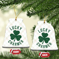 Funny Irish St Patricks Day Shamrock Ceramic Ornament Lucky Charmer