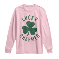 Funny Irish St Patricks Day Shamrock Long Sleeve Shirt Lucky Charmer